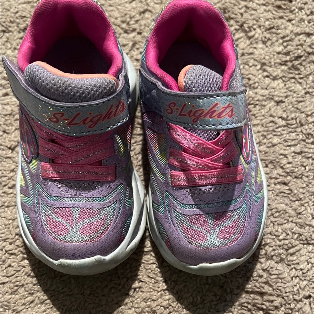 Skechers Kids Sneakers - Pink and Gray